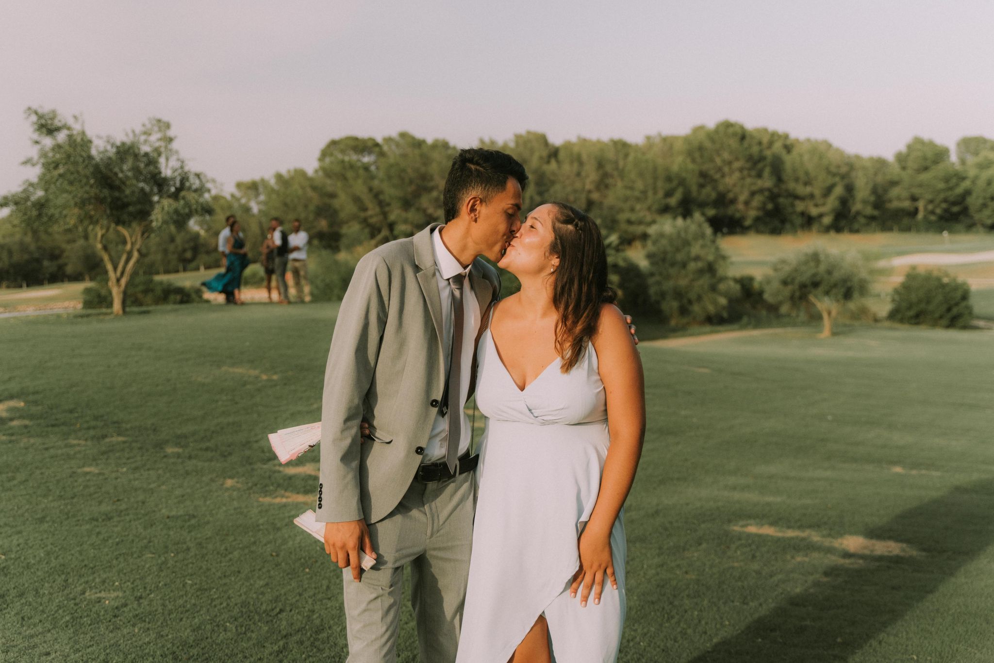 Paula y Ronaldo beso